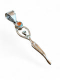 Mercury Mystic Topaz Woman Solid 925 Sterling Silver Pendant