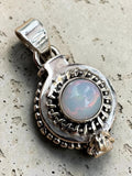 Ethiopian Opal Solid 925 Sterling Silver Poison Locket Pendant