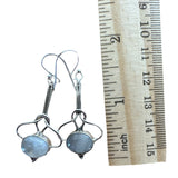 Rainbow Moonstone Solid 925 Sterling Silver Earrings