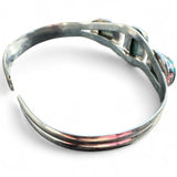 Kingman Blue Copper Turquoise Solid 925 Sterling Silver Cuff Bracelet