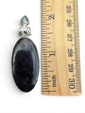 Sunstone in Iolite Solid 925 Sterling Silver Pendant
