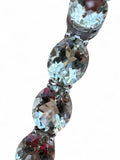 Prasiolite Green Amethyst Solid 925 Sterling Silver Bracelet 7 inch