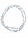 White Jade 4 mm Beaded Necklace 18 inch