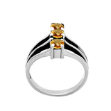 Citrine Solid 925 Sterling Silver Ring 5
