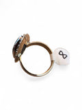 Hypersthene Solid 925 Sterling Silver Ring 8