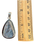 Rough Rainbow Moonstone Solid 925 Sterling Silver Pendant