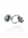 Blue Lace Agate Solid 925 Sterling Silver Ring 8