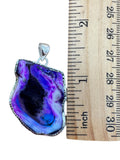 Purple Dendritic Opal Solid 925 Sterling Silver Pendant