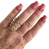 Citrine Solid 925 Sterling Silver Ring 8.5