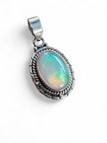 Ethiopian Opal Solid 925 Sterling Silver Pendant