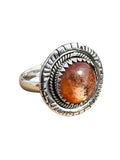 Sunstone Solid 925 Sterling Silver Ring 7