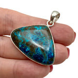 Shattuckite Solid 925 Sterling Silver Pendant