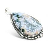 Ocean Jasper Solid 925 Sterling Silver Pendant