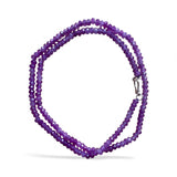 Amethyst 4 mm Beaded Necklace