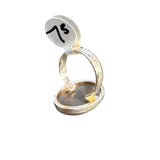 Fluorite Solid 925 Sterling Silver Ring 7.5