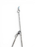 Luxury Caribbean Larimar Solid 925 Sterling Silver Necklace