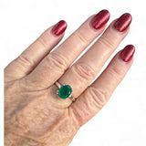 Green Onyx Solid 925 Sterling Silver Ring 8.5