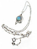 Ethiopian Opal Solid 925 Sterling Silver Pendant with chain