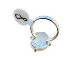 Mother of Pearl Solid 925 Sterling Silver Ring 8