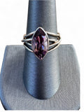 Amethyst Solid 925 Sterling Silver Ring 8.5