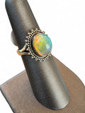Ethiopian Opal Solid 925 Sterling Silver Ring 6