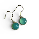 Aqua Chalcedony Solid 925 Sterling Silver Earrings