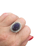 Blue Sapphire Solid 925 Sterling Silver Ring 9.5