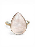 Rose Quartz Solid 925 Sterling Silver Ring 6