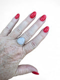 Angel Aura Druzy Solid 925 Sterling Silver Ring 9