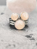 Morganite Solid 925 Sterling Silver Ring 8.5