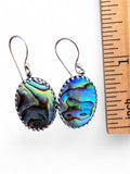 Abalone Solid 925 Sterling Silver Earrings
