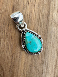 Mojave Turquoise Solid 925 Sterling Silver Pendant