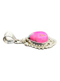 Kingman Cotton Candy Turquoise Solid 925 Sterling Silver Pendant