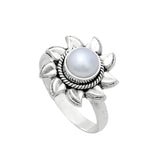 SUN Pearl Solid 925 Sterling Silver Ring