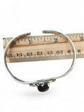 Black Jack Turquoise Solid 925 Sterling Silver Cuff Bracelet