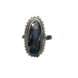 Teal Kyanite Solid 925 Sterling Silver Ring 11