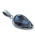 Black Rutilated Quartz Solid 925 Sterling Silver Pendant