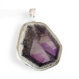 Trapiche Amethyst Solid 925 Sterling Silver Pendant