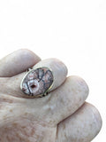 Birds Eye Jasper Solid 925 Sterling Silver Ring 8