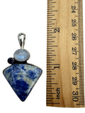 Sodalite, Moonstone & Iolite Solid 925 Sterling Silver Pendant