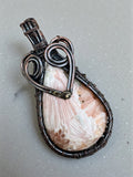Scolecite Copper Wrapped Pendant