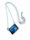 Labradorite Solid 925 Sterling Silver Necklace