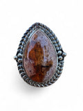 Mexican Fire Opal Solid 925 Sterling Silver Ring 8