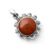 Red Moss Agate Solid 925 Sterling Silver Pendant