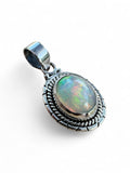 Ethiopian Opal Solid 925 Sterling Silver Pendant