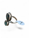 Blue Sea Sediment Jasper Solid 925 Sterling Silver Ring 7