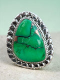 Kingman Peacock Dahlia Solid 925 Sterling Silver Ring 8