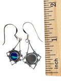 Azurite Solid 925 Sterling Silver Earrings