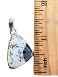 Dendritic Opal Solid 925 Sterling Silver Pendant