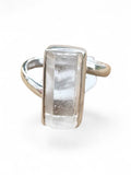 Lemurian Quartz Solid 925 Sterling Silver Ring 6